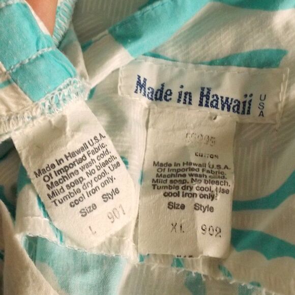 MADE in HAWAII Vintage Set/Top (XL), Shorts (L), Floral print, Sleeveless, 2pc - Picture 13 of 15